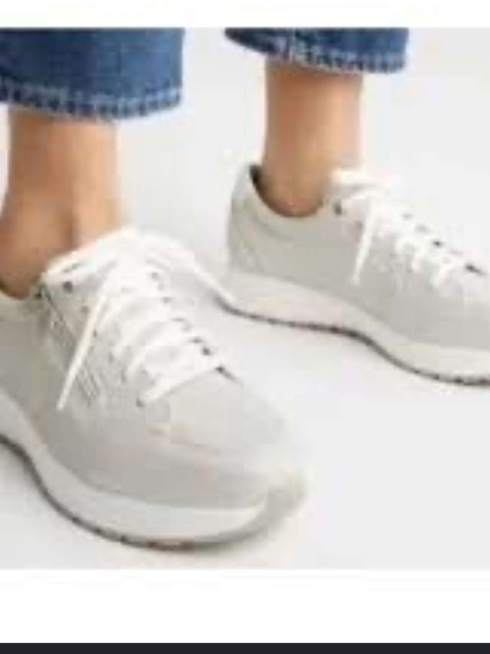 Munro Women's Lace-Up Sneakers in Light Gray